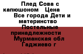 Плед Сова с капюшоном › Цена ­ 2 200 - Все города Дети и материнство » Постельные принадлежности   . Мурманская обл.,Гаджиево г.